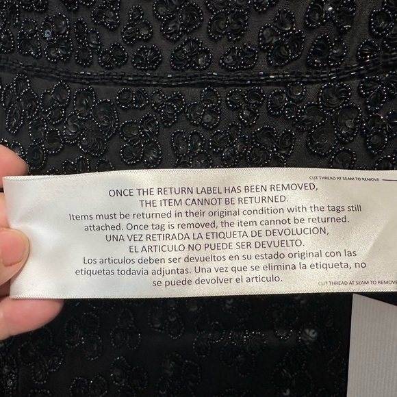 ✔️58B/68B/67B ❤️ BNWT MAC DUGGAL FLOUNCE SLEEVE BEADED MIDI DRESS #10827 - Picture 11 of 12